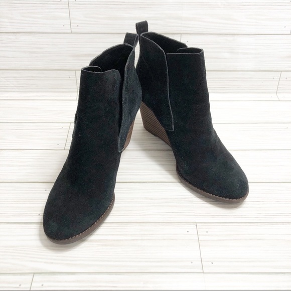 🌸🌼EUC Lucky Brand LK-Yoniana Wedge Bootie - Picture 1 of 10